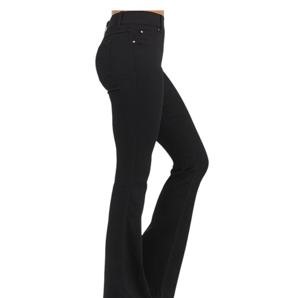 Spanx Shape Wear Dark Wash Flare Stretch Jeans M - Picture 3 of 7